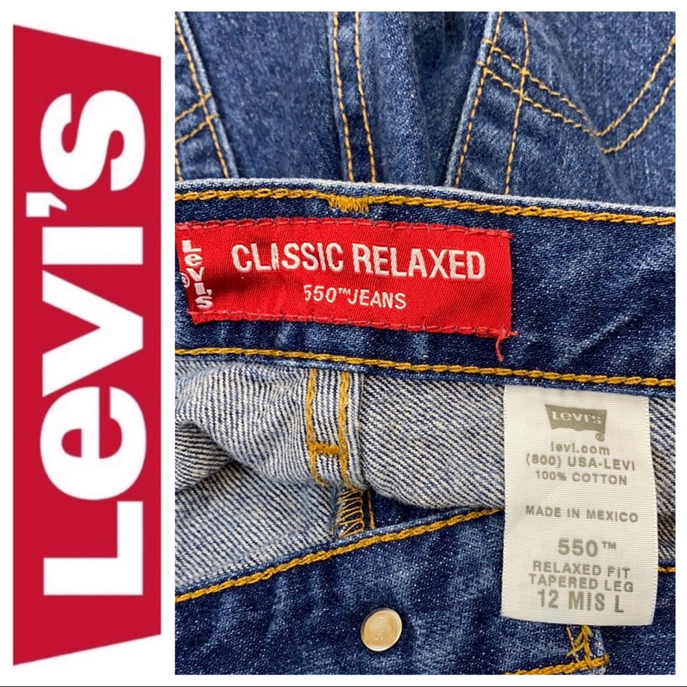 Vintage Mom Jeans Levi’s 550 Tapered Leg - Picture 5 of 6